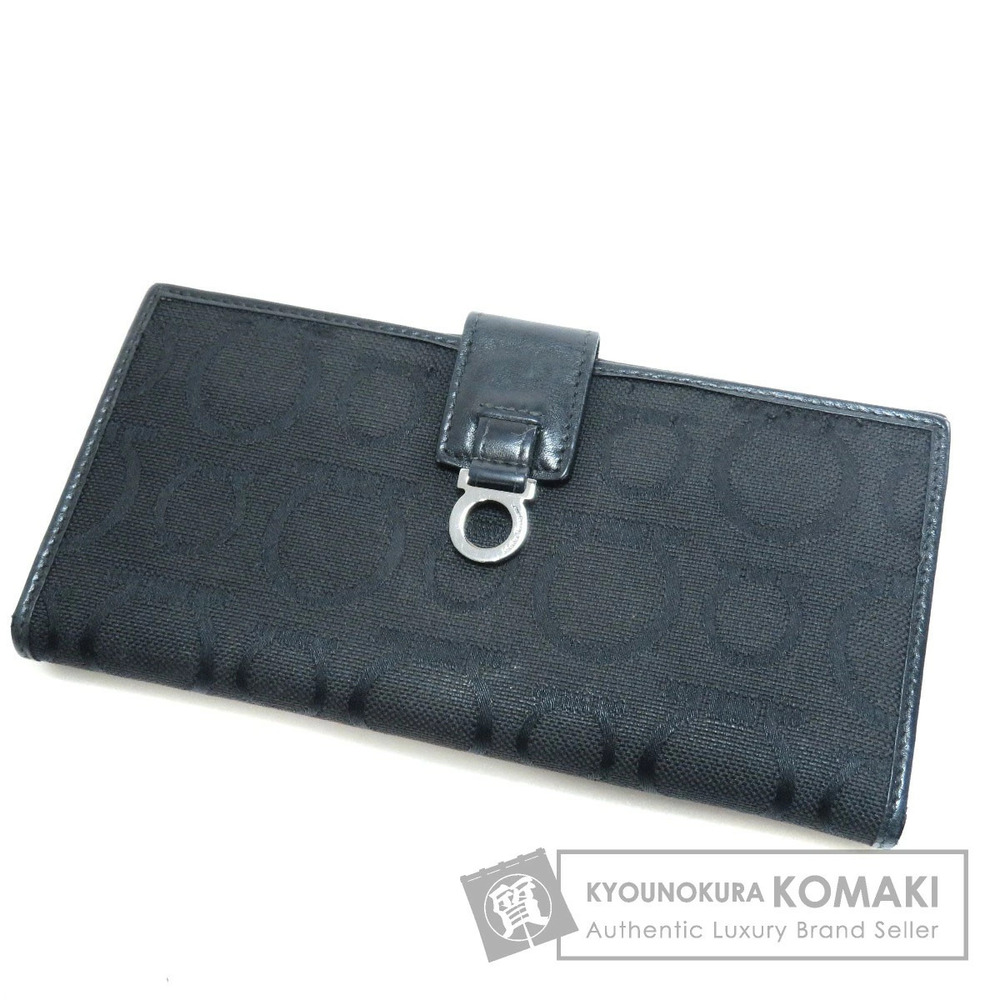 Salvatore Ferragamo long Wallet canvas